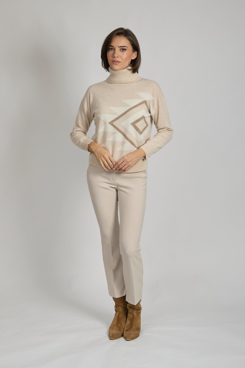 ROLL NECK TOTEM-LIN