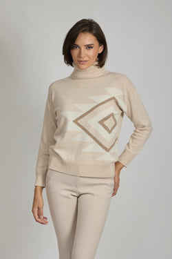 ROLL NECK TOTEM-LIN