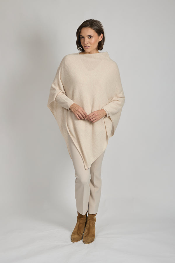 CASHMERE PONCHO-LIN