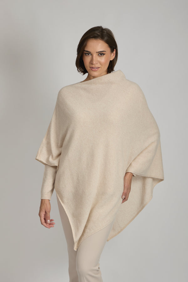CASHMERE PONCHO-LIN