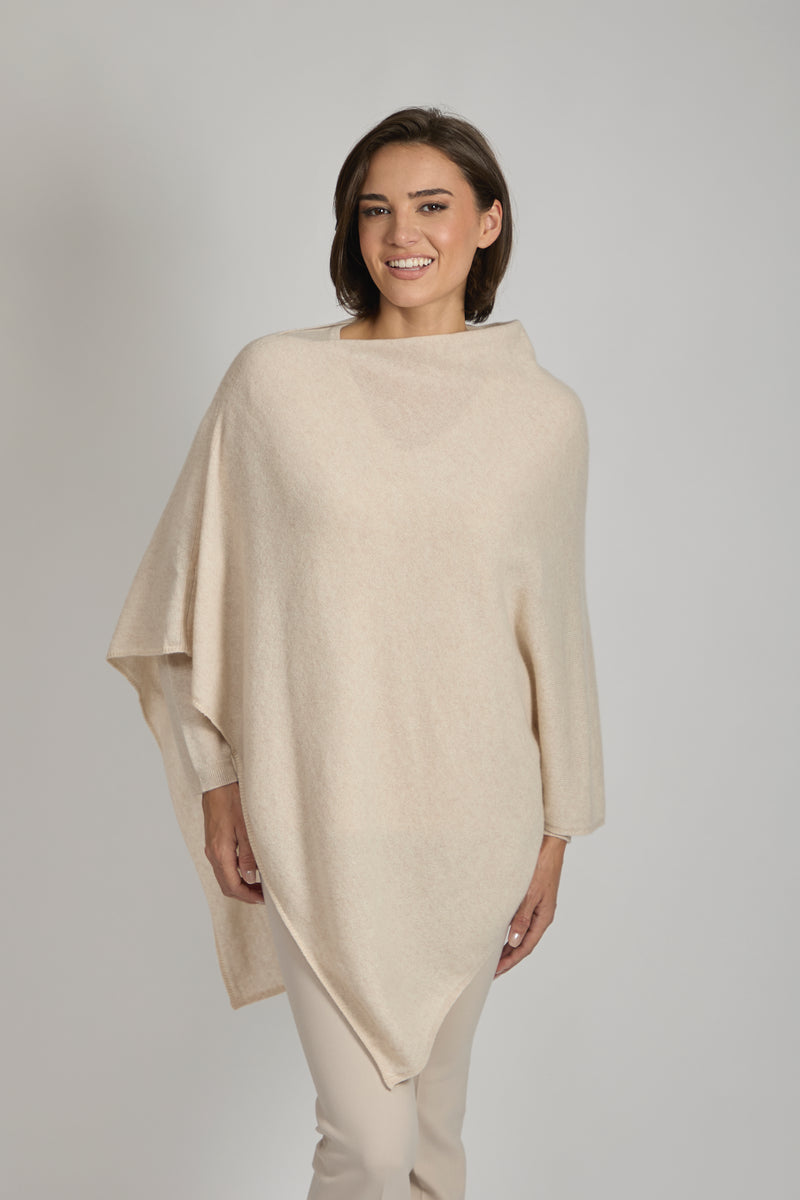 CASHMERE PONCHO-LIN