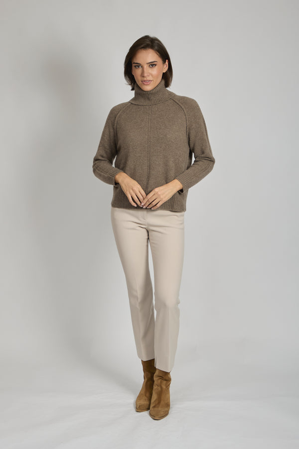 HIGH NECK JUMPER-TOAST