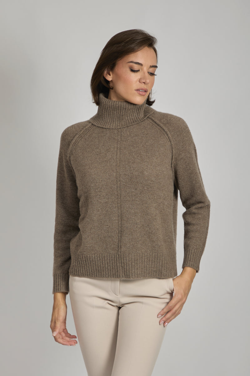 HIGH NECK JUMPER-TOAST