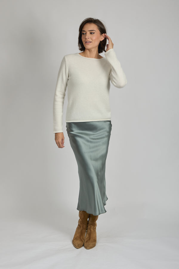 SILK SKIRT-ARDESIA