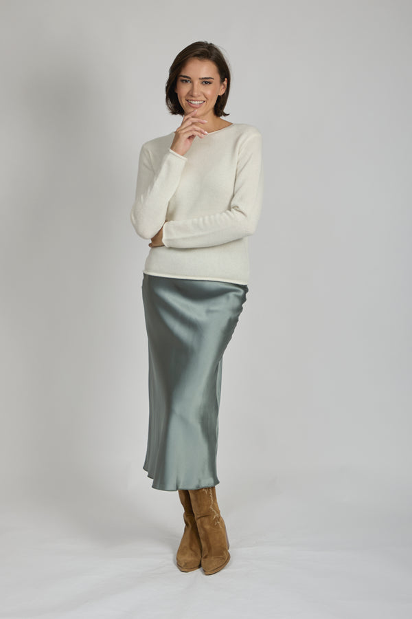 SILK SKIRT-ARDESIA