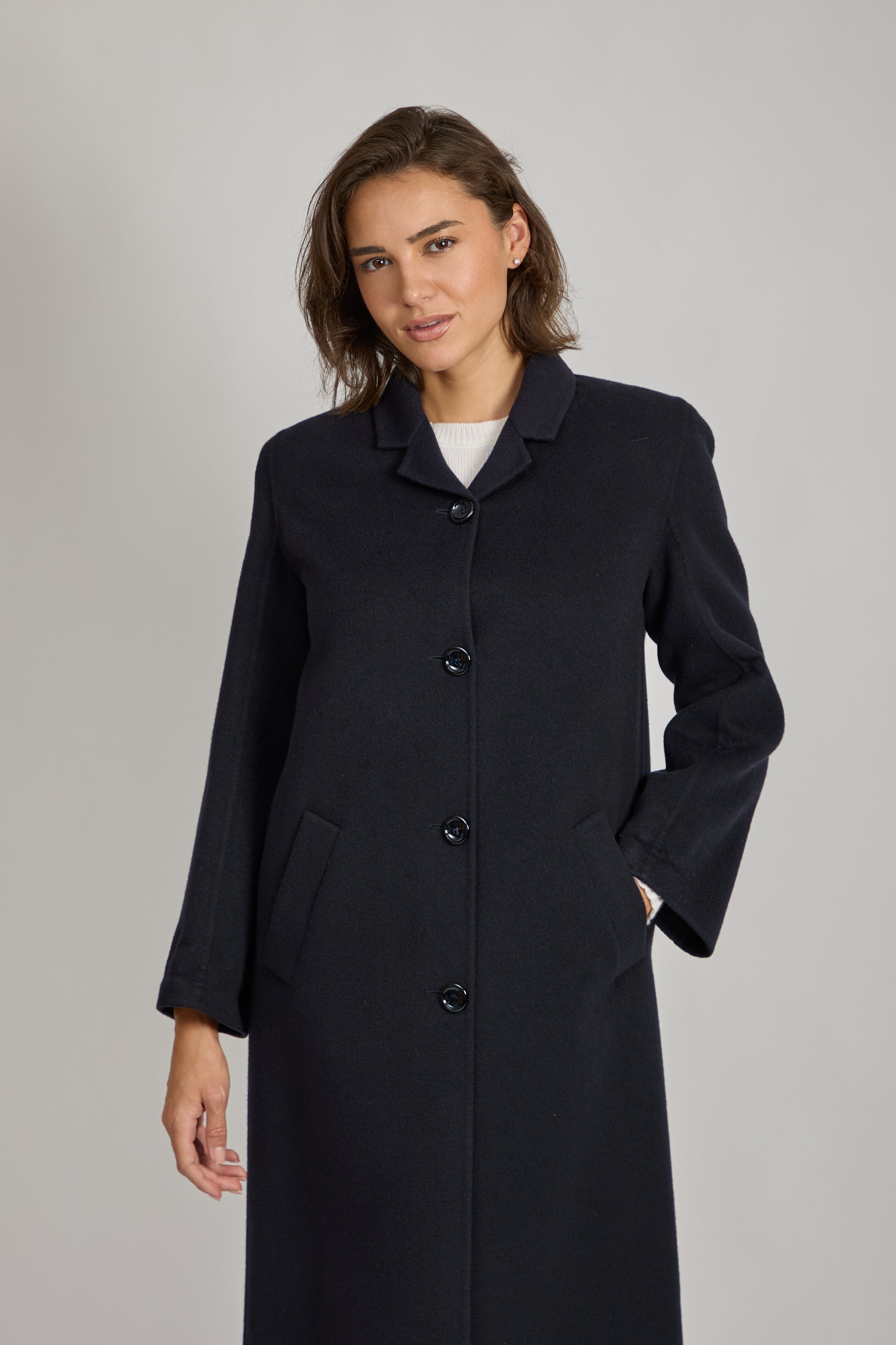 Blue Cashmere Coat