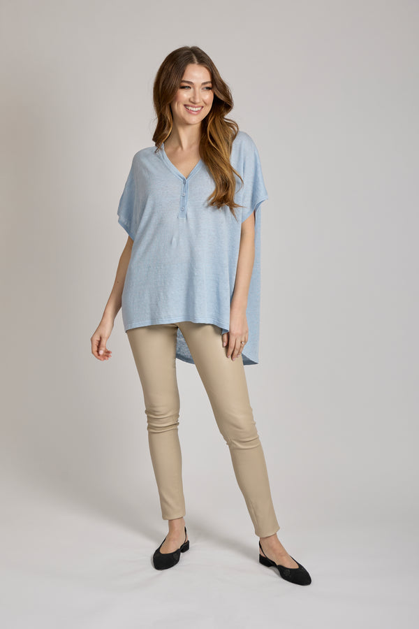 JUMPER SHORT SLEEVES - LIGHT BLUE