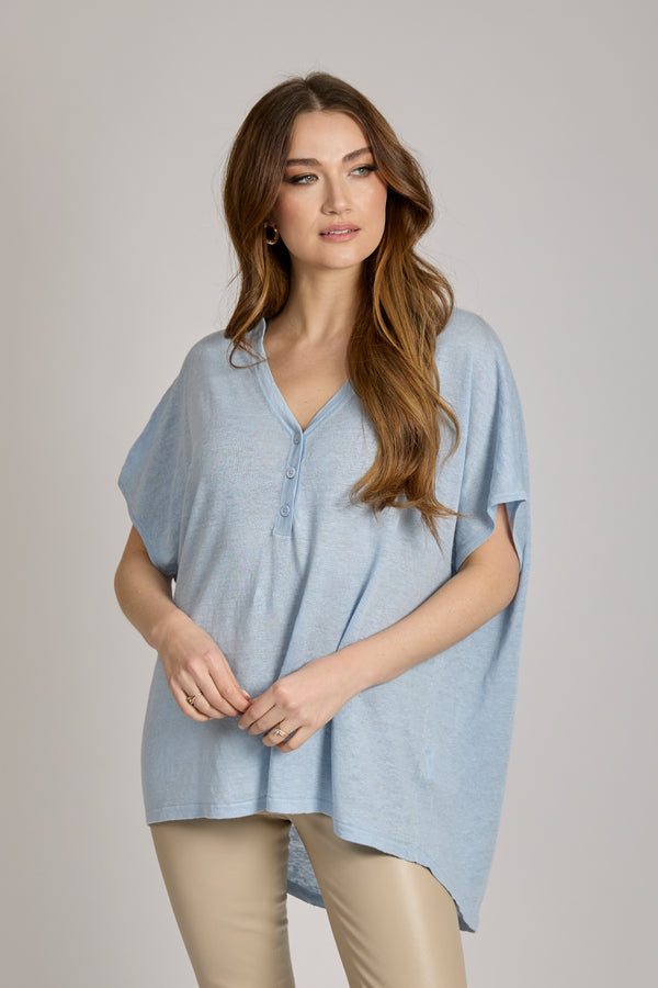 JUMPER SHORT SLEEVES - LIGHT BLUE