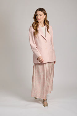 SHANTUNG LP JACKET - ROSE