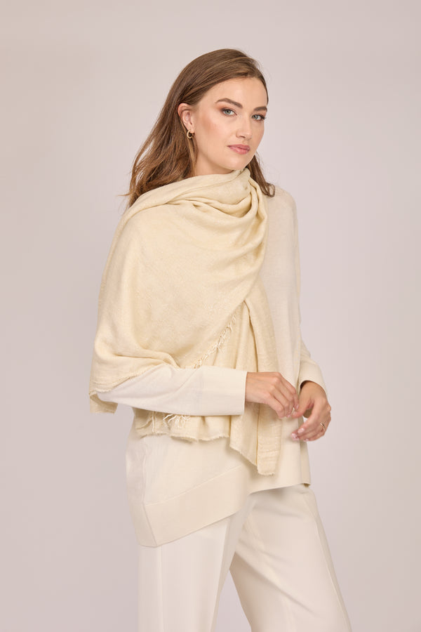 LUREX SCARF - BARLEY