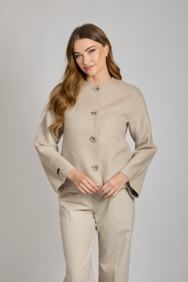 SHORT JACKET-BEIGE