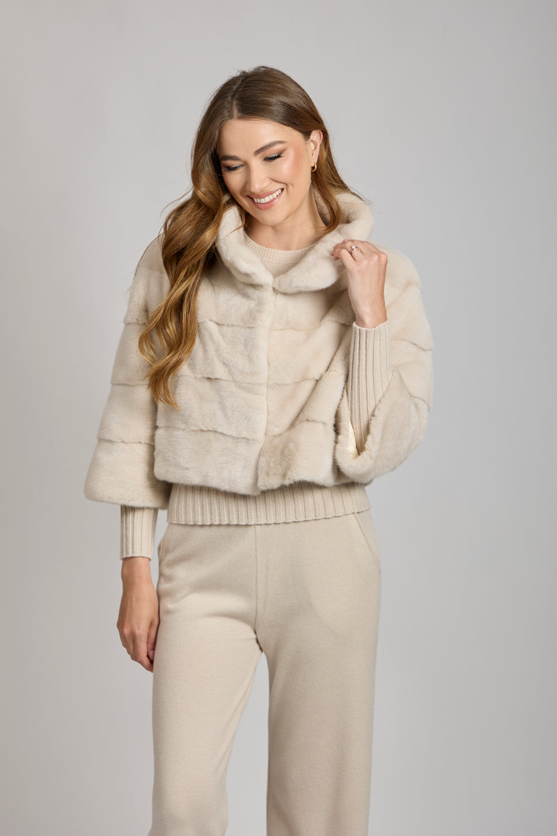 MINK BOLERO-PEARL