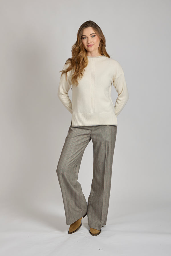 FLARE TROUSERS- GREY