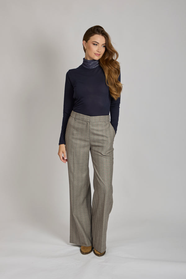 TURTLE NECK TOP-BLUE