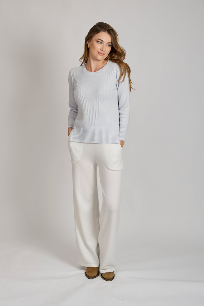 CREW NECK JUMPER-CIELO