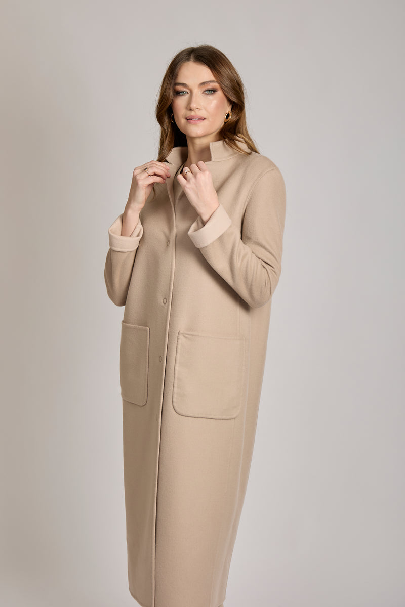 REVERSIBLE COAT-NUDE