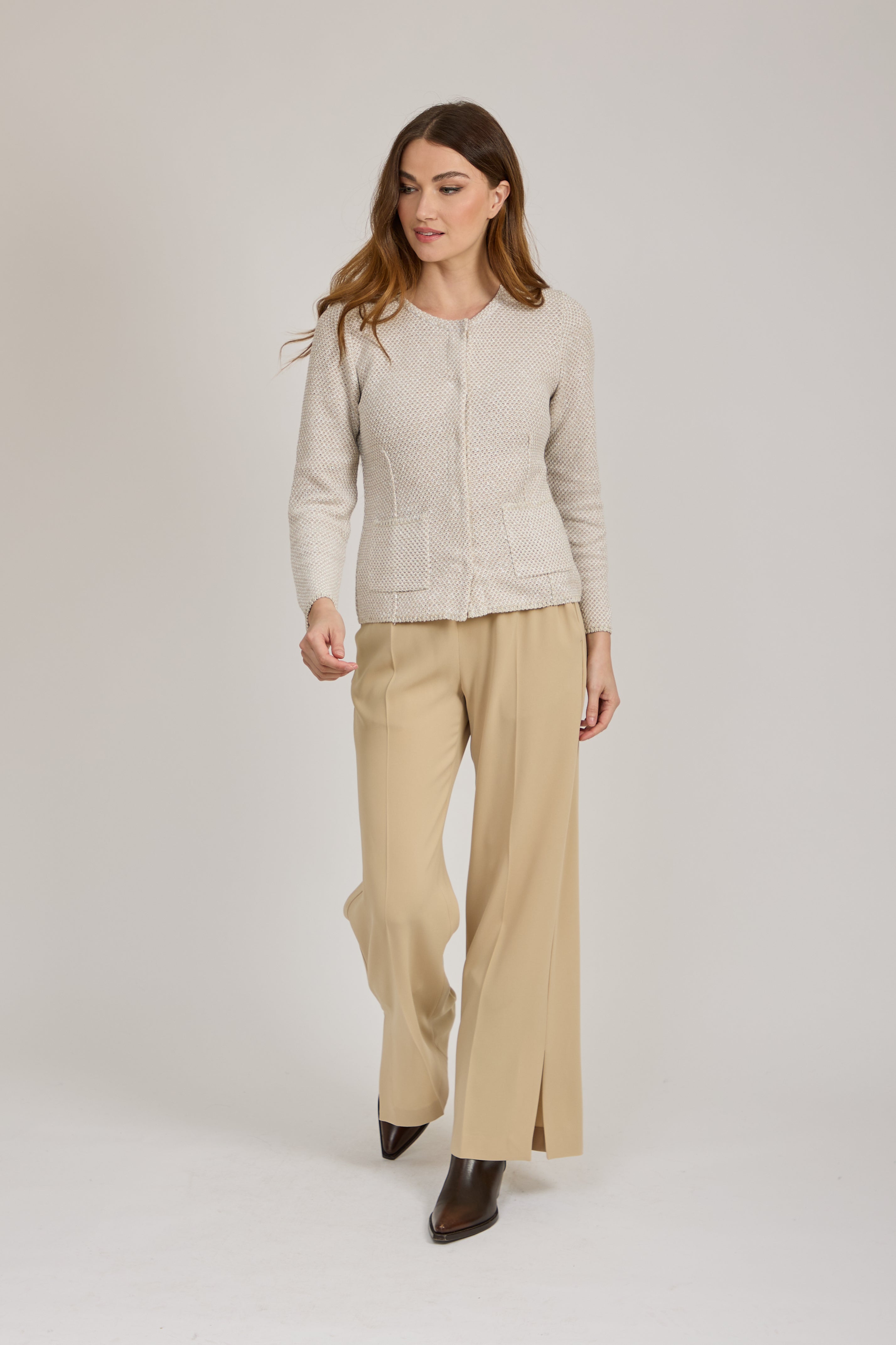 FLARE TROUSERS-VANIGLIA