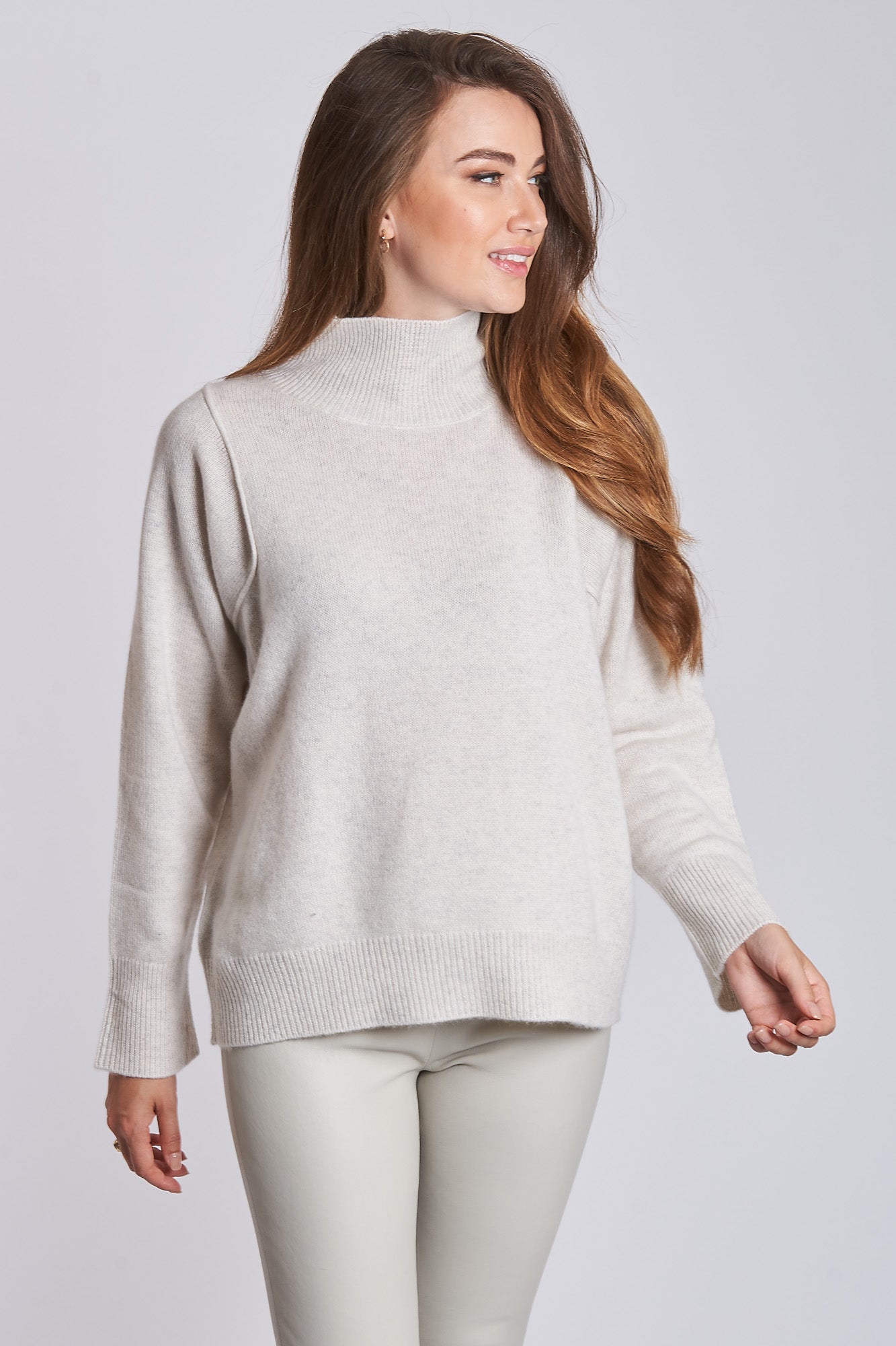 HIGH NECK JUMPER-MOON