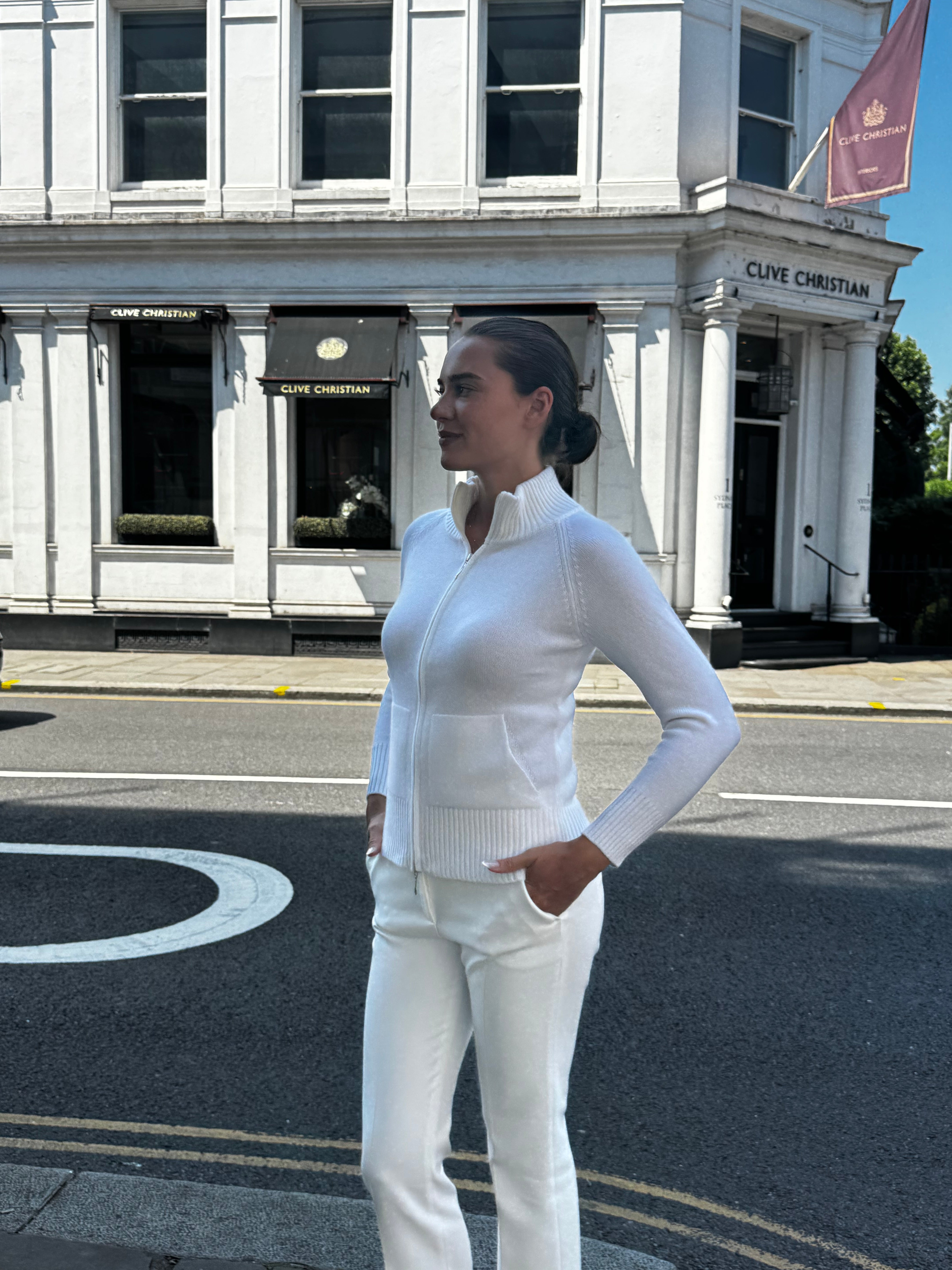 CASHMERE CARDIGAN-PANNA