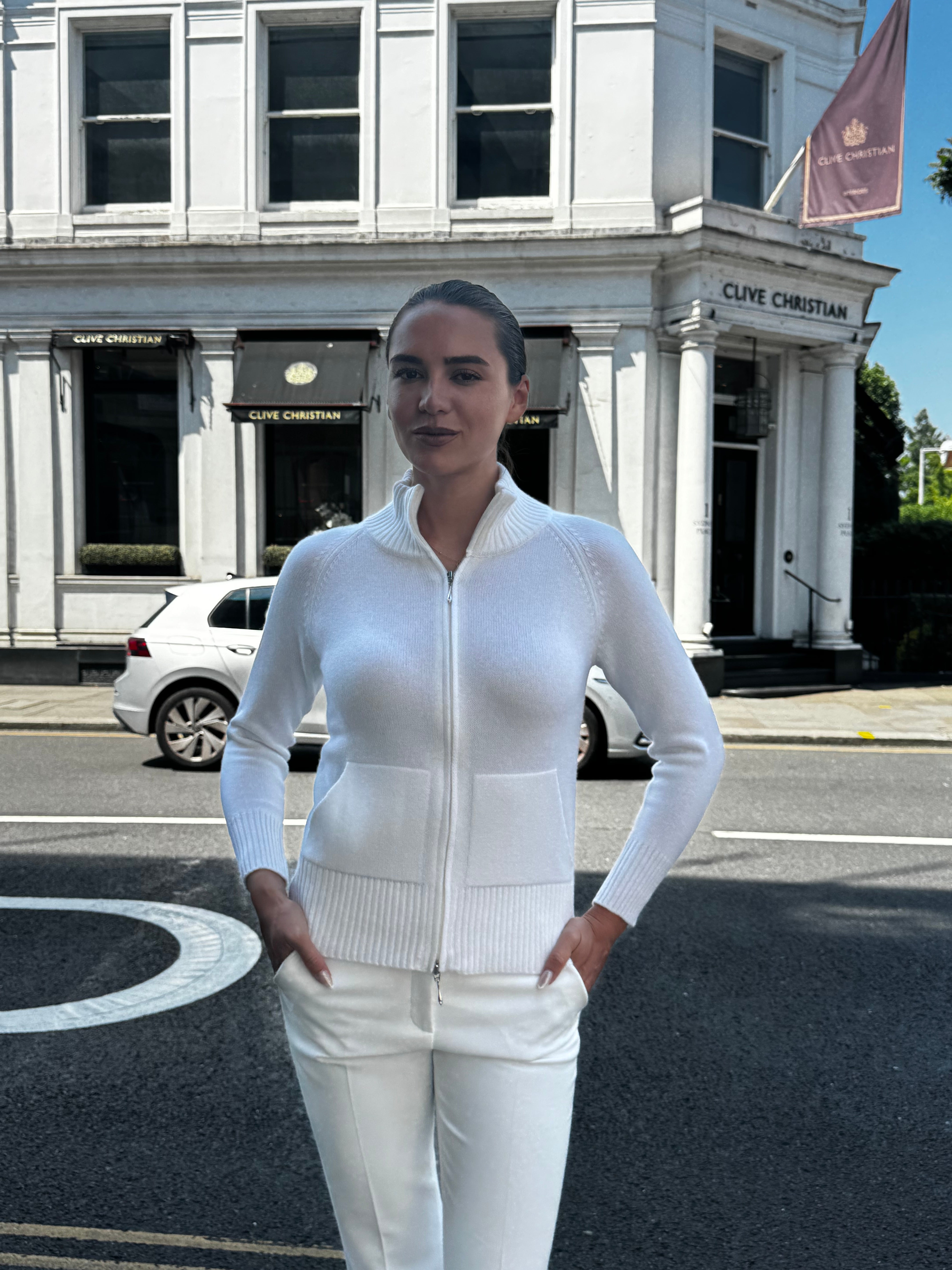 CASHMERE CARDIGAN-PANNA