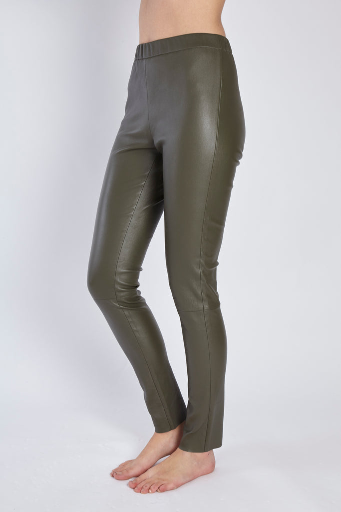 LEATHER LEGGING KAKI