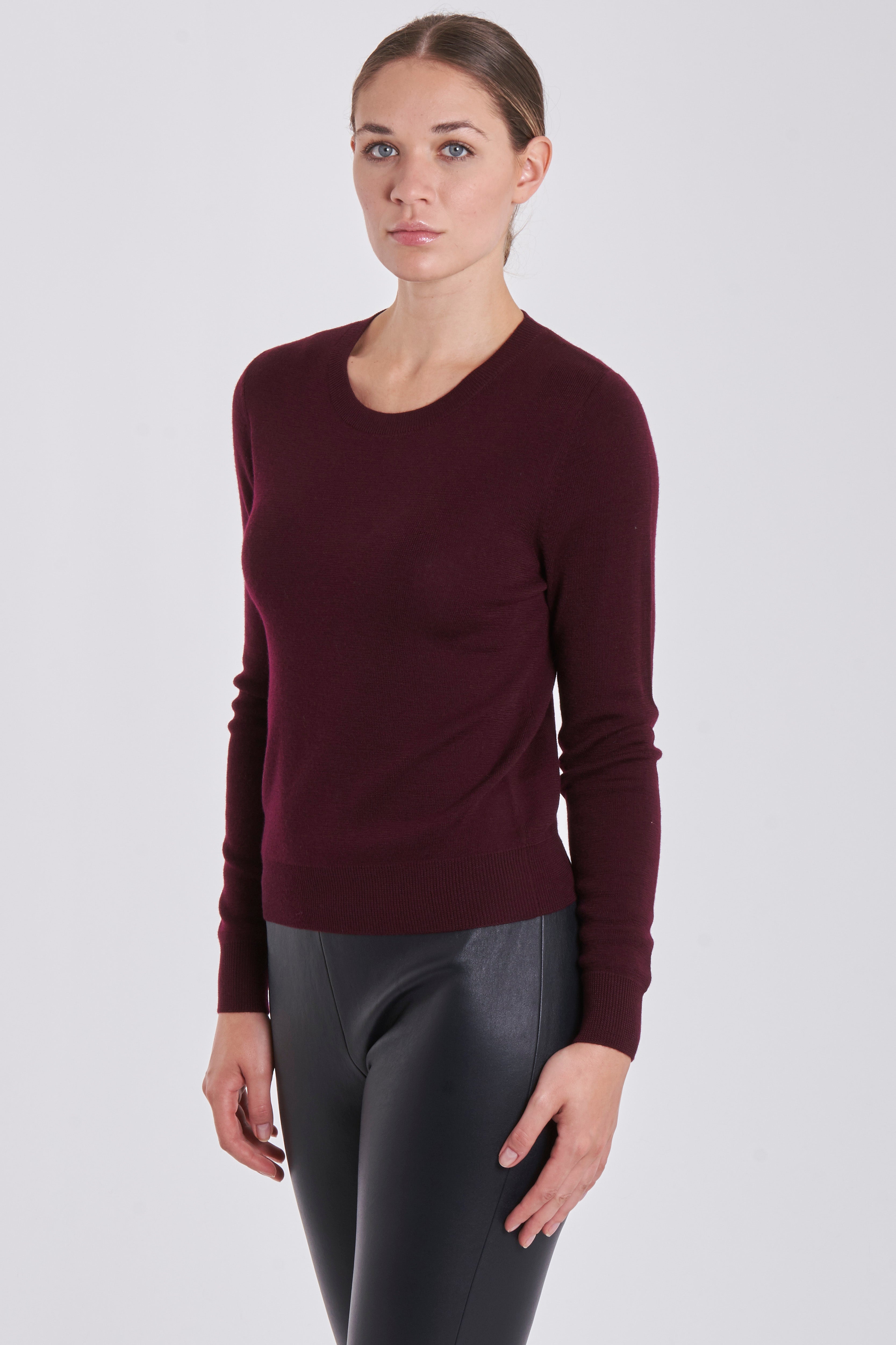 FITTED JUMPER ROUND NECK-BURLAT