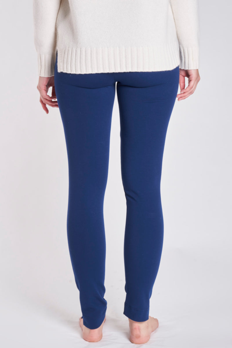 FITTED STRETCH TROUSERS-BLUE