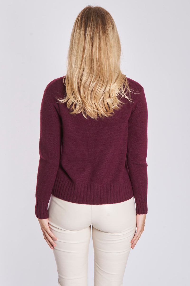 V NECK SWEATER-MORA