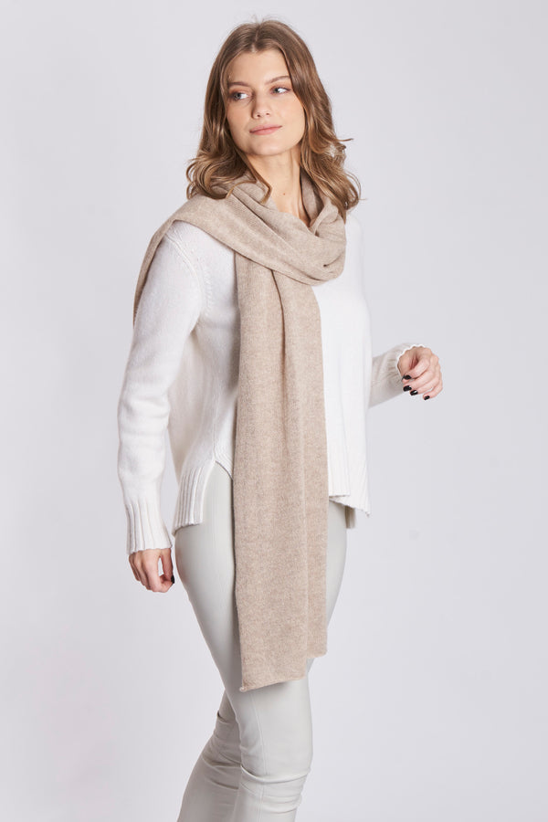 CASHMERE SCARF-TAUPE